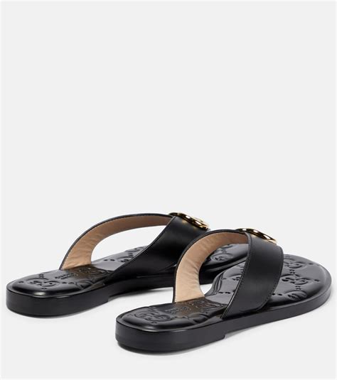 gucci interlocking thong sandal|Gucci thong sandals for cheap.